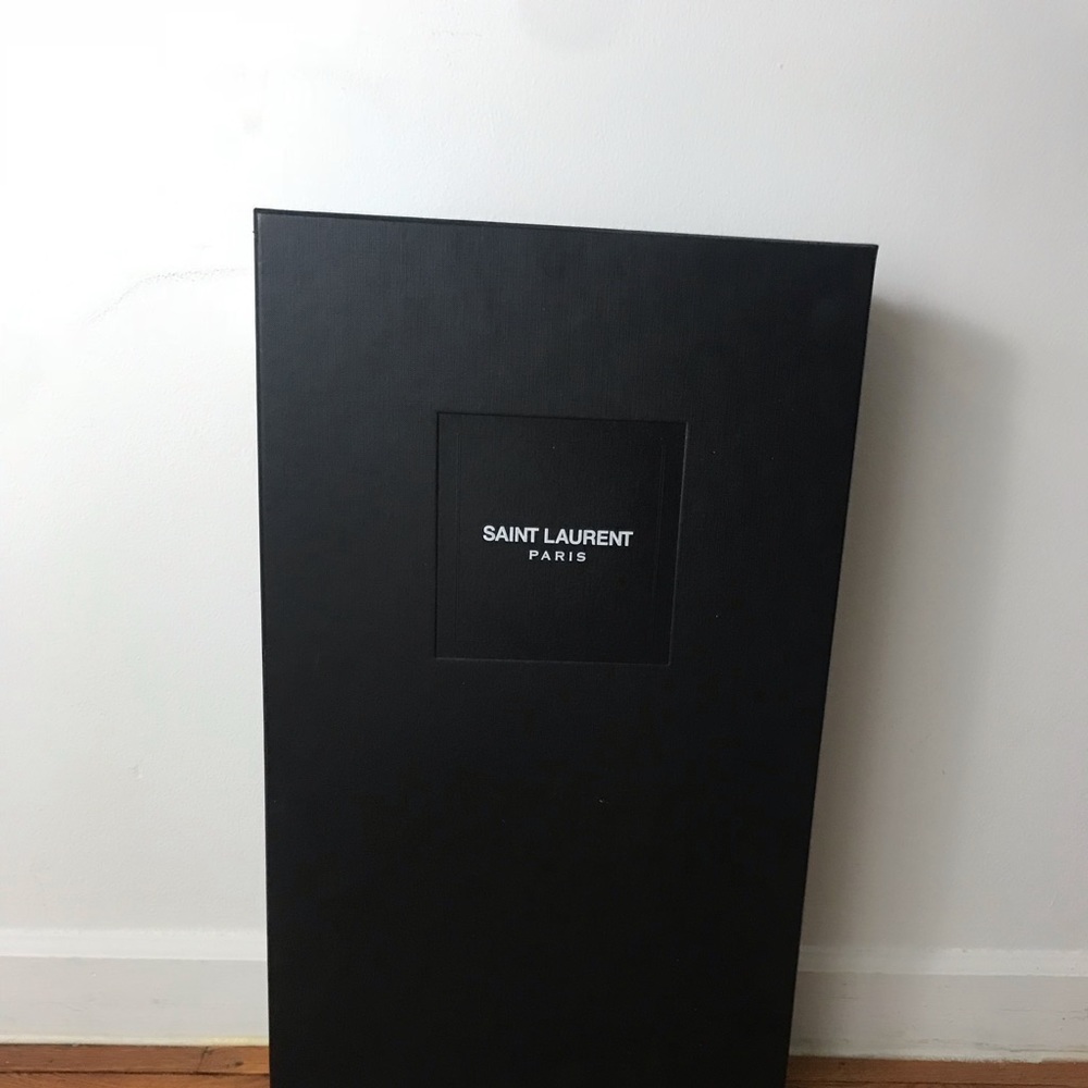 Saint Laurent Knee High Suede Boots - Picture 6 of 7